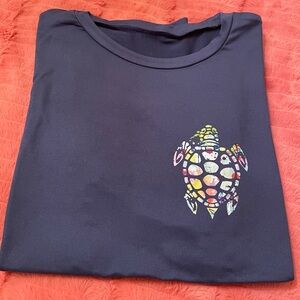 NEW SHEIN Navy Blue Turtle T-shirt
